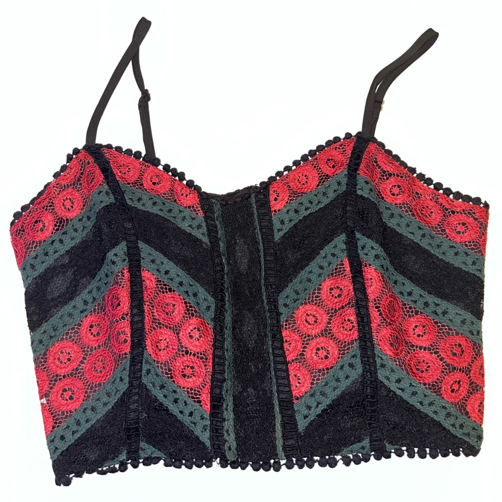 FLORAL CROP TOP